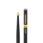 ProMark Rebound 2B ActiveGrip drumsticks with hickory wood and acorn tips, black finish, designed for drummers.