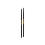 ProMark Rebound 2B ActiveGrip drumsticks with hickory construction and acorn tips, featuring a black finish and textured grip.