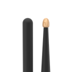 ProMark Rebound 2B ActiveGrip drumsticks with Hickory Acorn tips, black finish, designed for drummers.