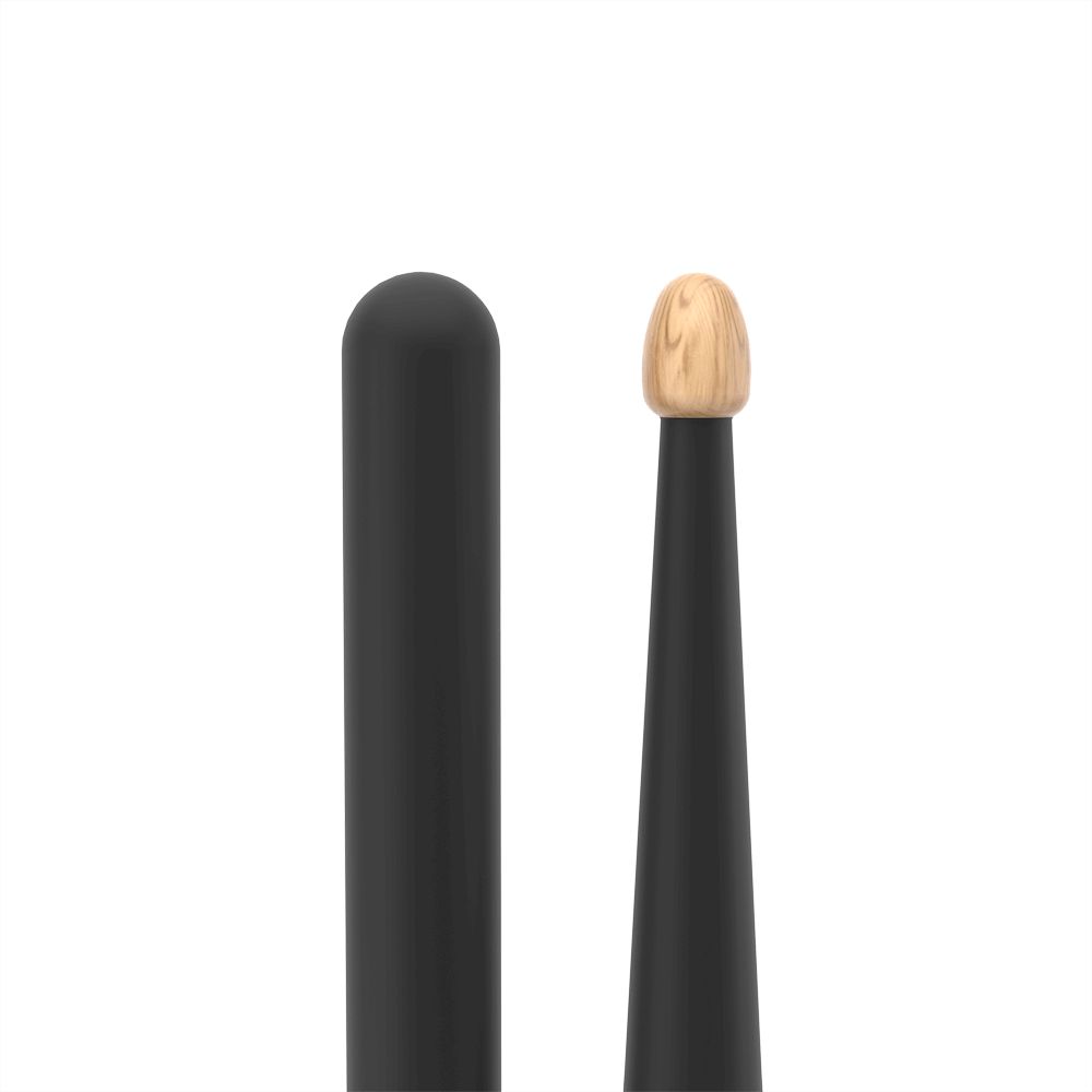 ProMark Rebound 2B ActiveGrip drumsticks with Hickory Acorn tips, black finish, designed for drummers.