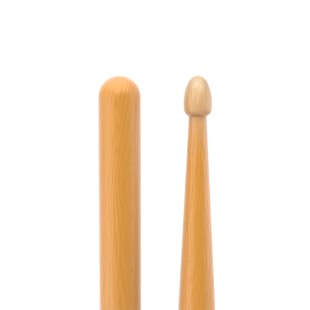 ProMark Rebound 7A ActiveGrip drumsticks with hickory wood and acorn tip, designed for durability and control in drumming.