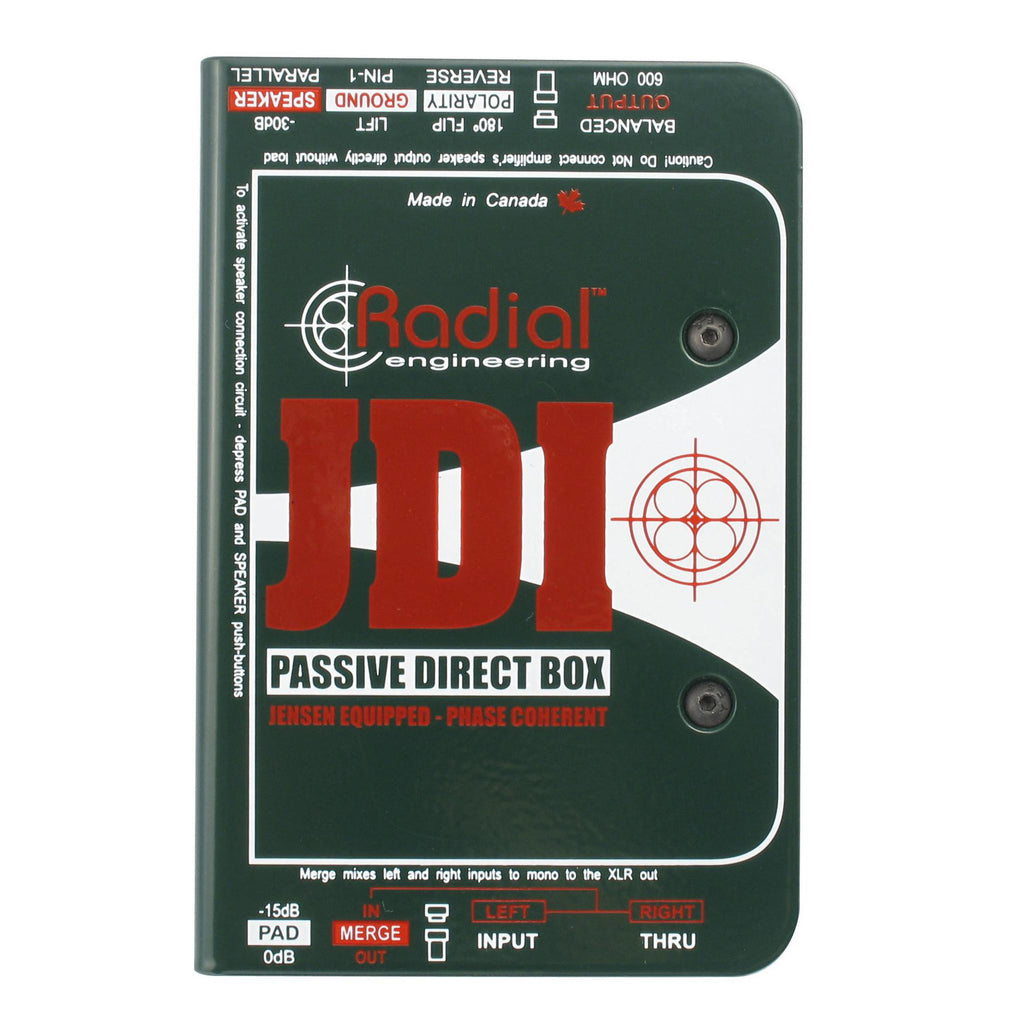 Radial JDI 1 Channel Passive DI Box with Jensen Transformer