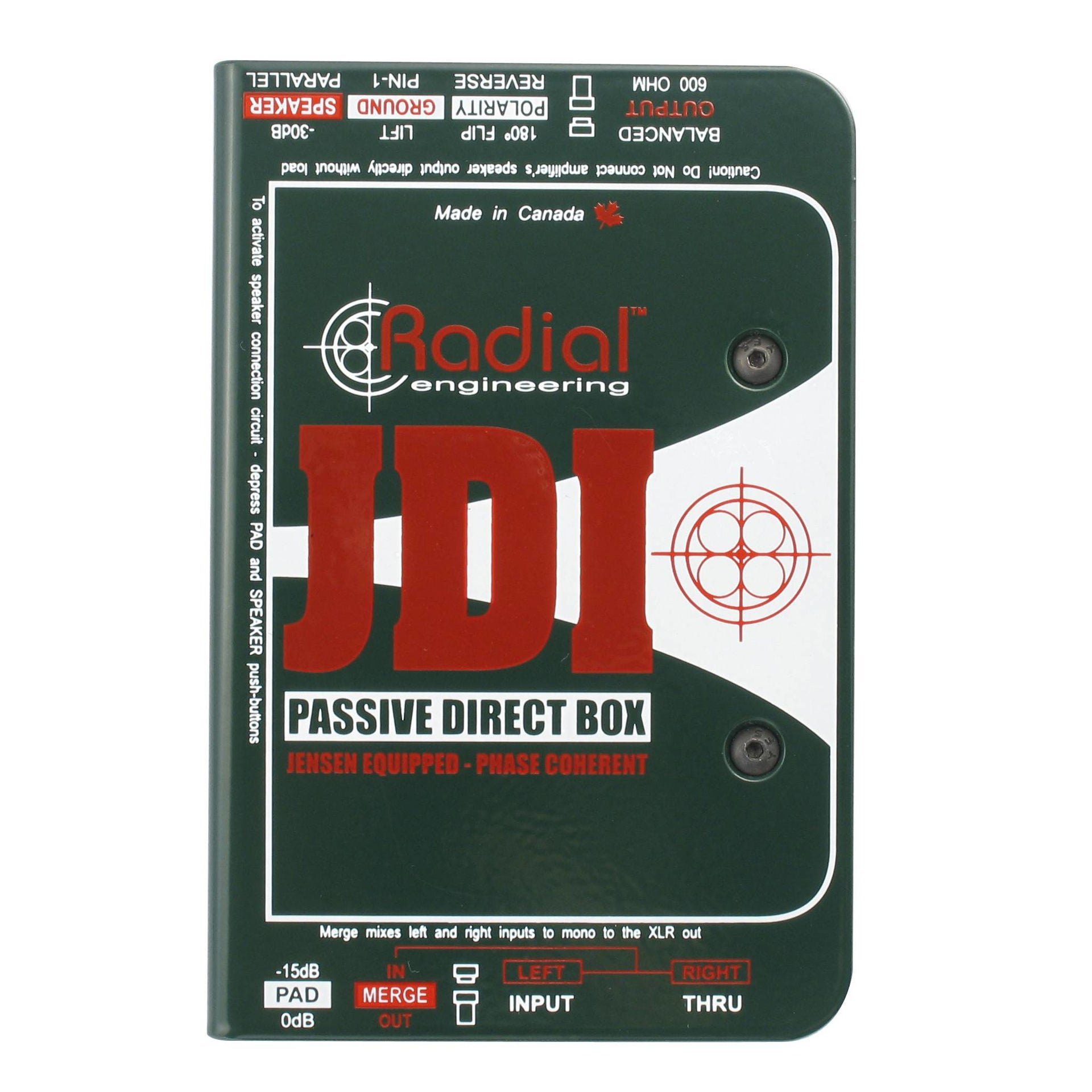 Radial JDI 1 Channel Passive DI Box with Jensen Transformer