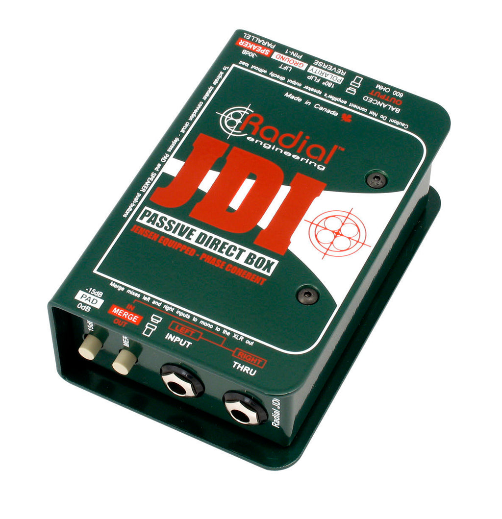 Radial JDI 1 Channel Passive DI Box with Jensen Transformer