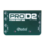 Radial ProD2 2-channel passive instrument direct box for live outboard audio connections, by Radial Engineering.