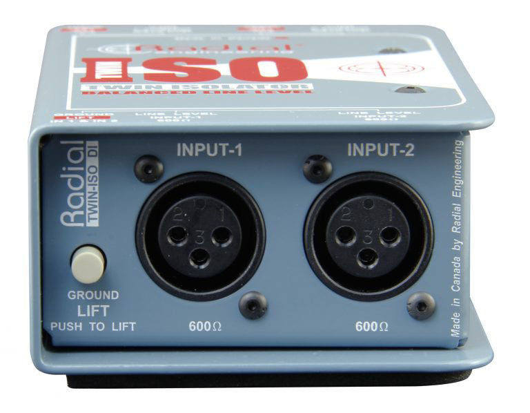 Radial Line level isolator, passive 2 chann balanced w/high performance transformers