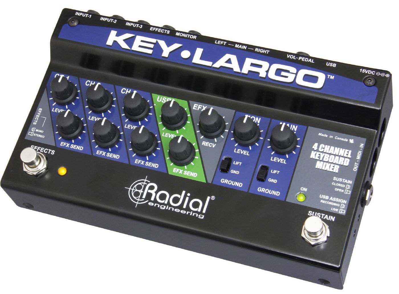 Radial Key-Largo Keyboard Mixer