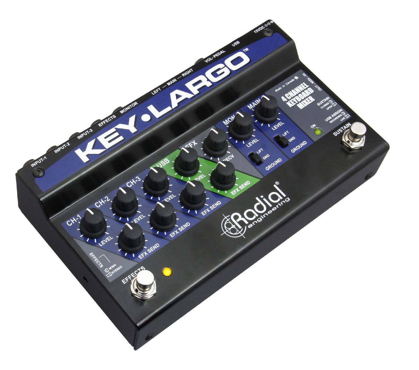 Radial Key-Largo Keyboard Mixer