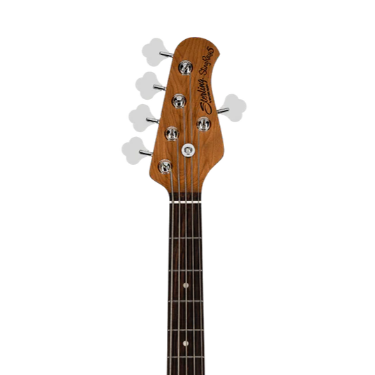 Sterling by Music Man Ray35 5 String Bass StingRay Spalted Maple 3 Tone Sunburst