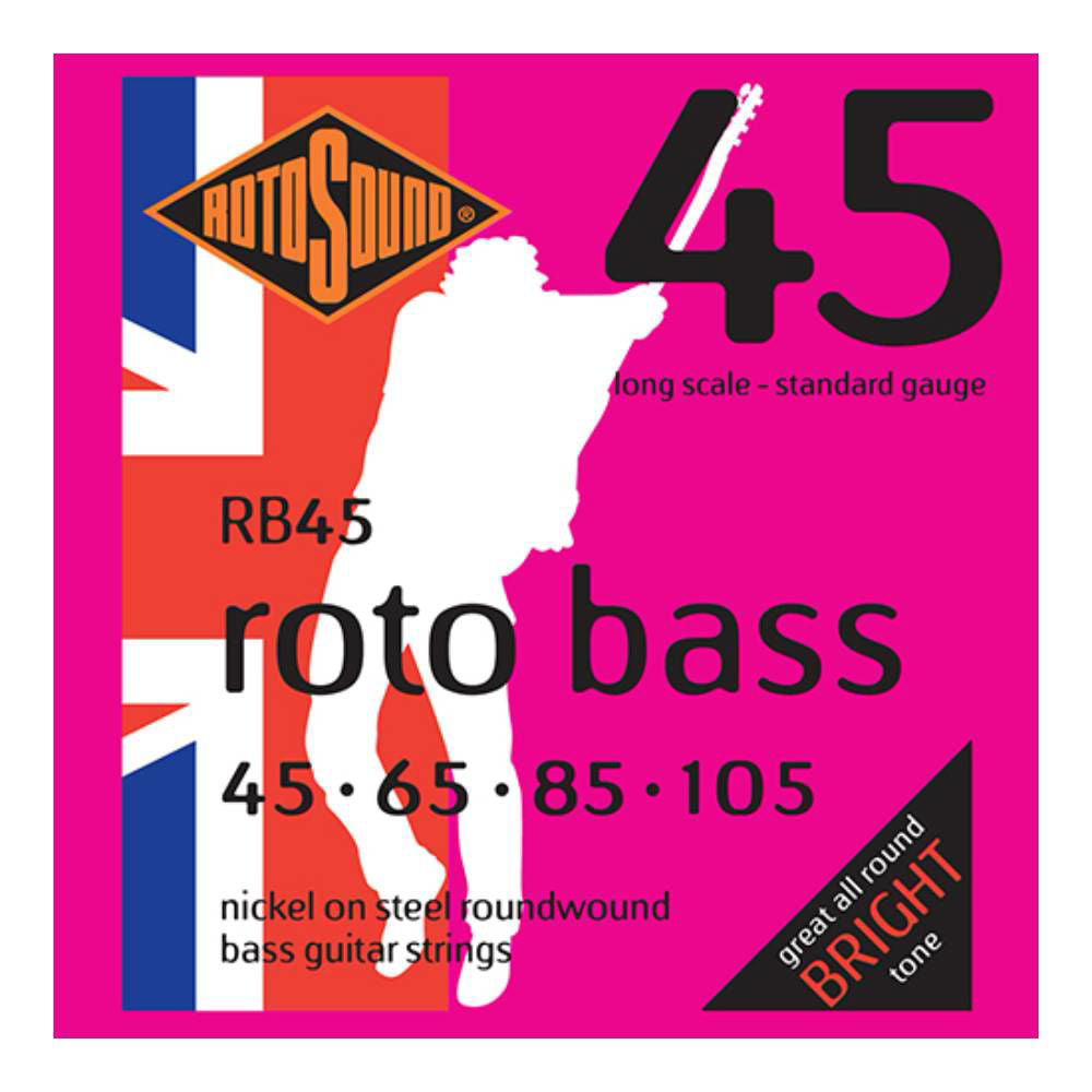 Rotosound RB45 Rotobass Standard 45-105 Electric Bass Guitar String Set