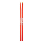 Promark Rebound 7A Drumsticks - Hickory Acorn Wood Tip in Orange