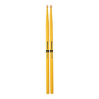 Promark Rebound 535 Drumsticks - Hickory Acorn Wood Tip in Yellow