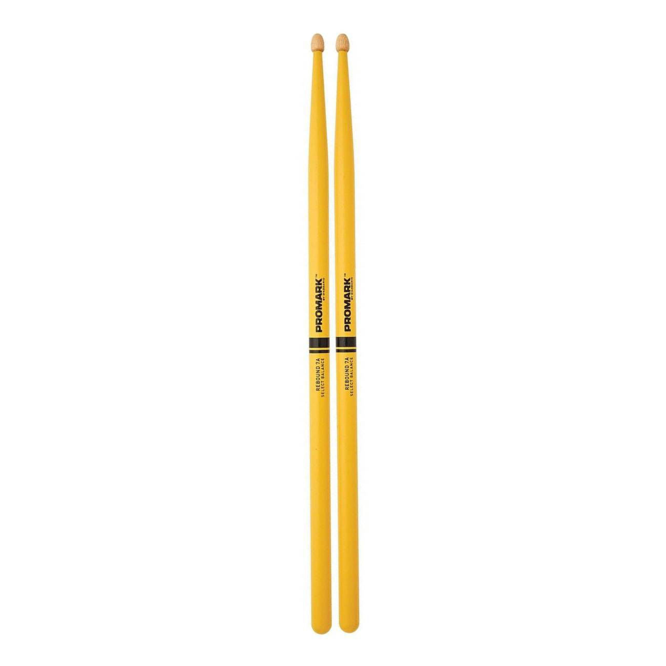 Promark Rebound 535 Drumsticks - Hickory Acorn Wood Tip in Yellow