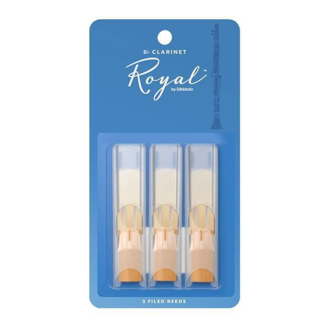 Rico Royal RCB0320 Bb Clarinet Reeds (Pack of 3) - 2.0