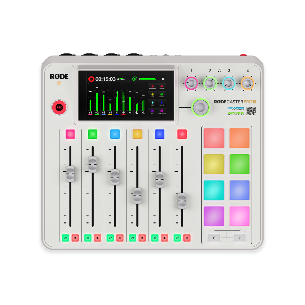 Rodecaster Pro II - Audio Production Studio in White