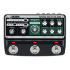 BOSS RE202 Space Echo guitar effects pedal with vintage-style controls and echo/reverb effects on a white background