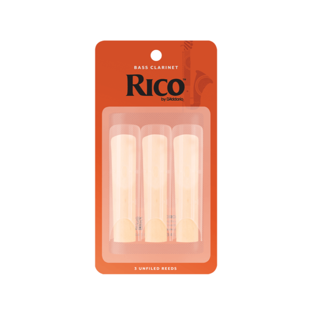 Rico REA0315 Bass Clarinet Reeds (Pack of 3) - 1.5