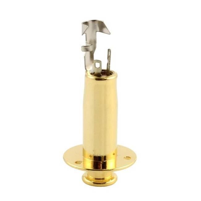 Allparts Exterior Mount End PIn Jack in Gold