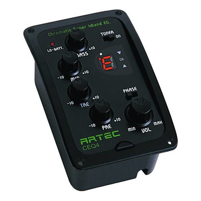 Artec CEQ-4 Acoustic Guitar Preamp with Tuner (CEQ4)
