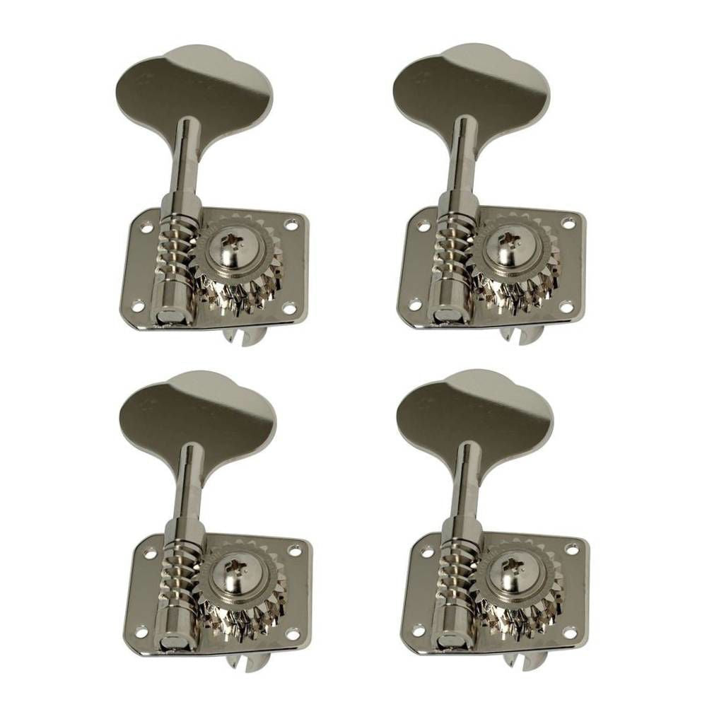 Gotoh GB10 Bass Guitar Tuning Keys - 2 a Side - Nickel (Set of 4)
