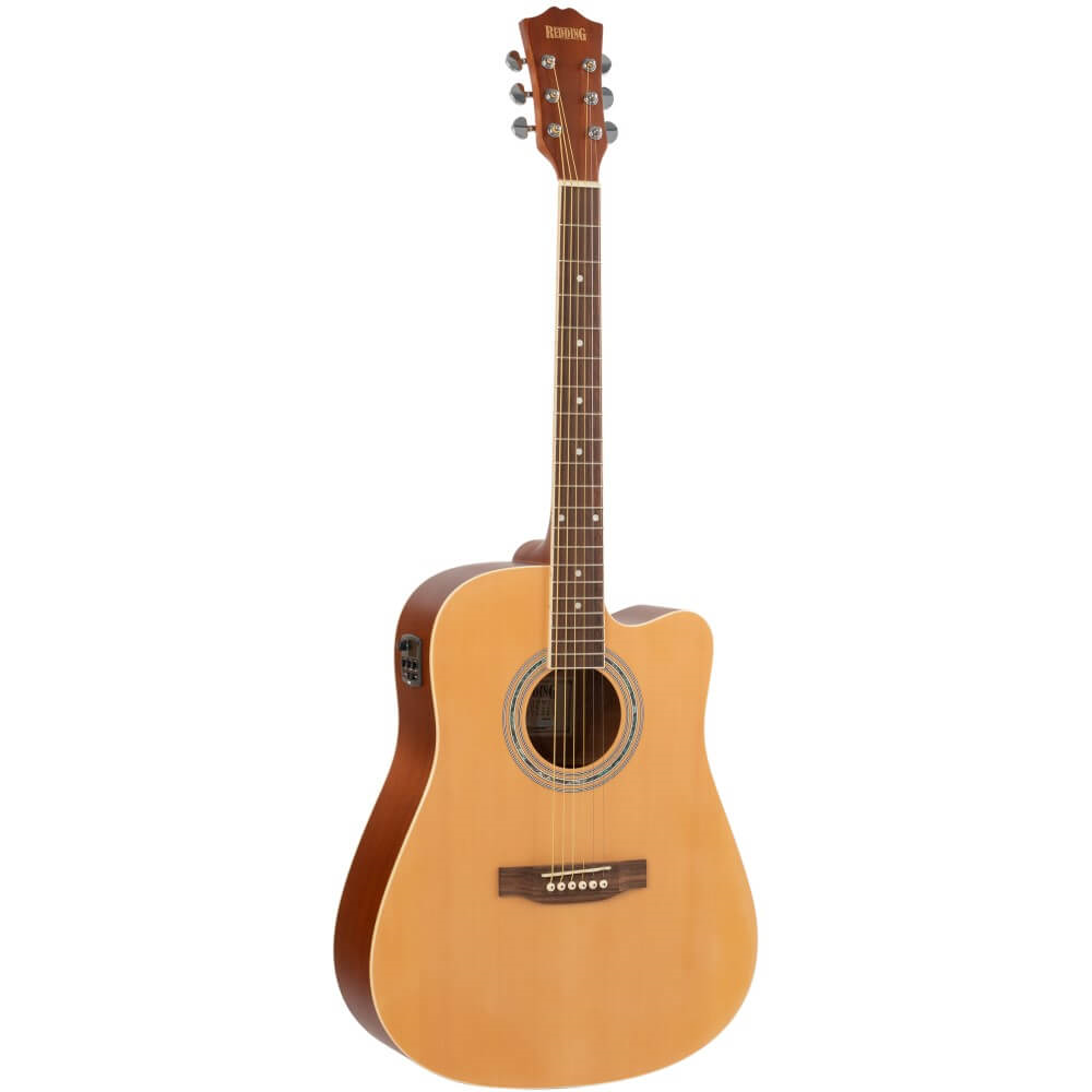 Redding RED50CE Dreadnought Cutaway Acoustic/Electric Guitar - Natural Gloss