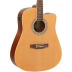 Redding RED50CE Dreadnought Cutaway Acoustic/Electric Guitar - Natural Gloss