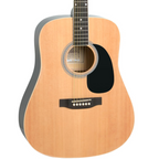 Redding RED50 Drednought Acoustic Guitar Pack with Tuner - Natural Gloss