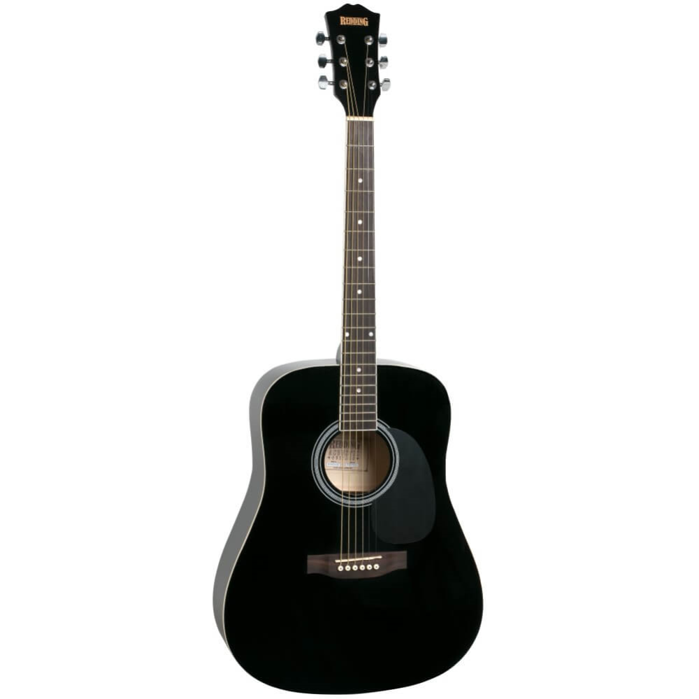 Redding RED50 Drednought Acoustic Guitar Pack with Tuner - Black