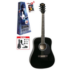 Redding RED50 Drednought Acoustic Guitar Pack with Tuner - Black