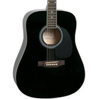 Redding RED50 Drednought Acoustic Guitar Pack with Tuner - Black