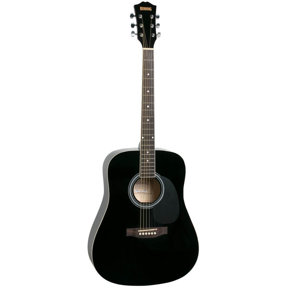 Redding RED50 Drednought Acoustic Guitar Pack with Tuner - Black