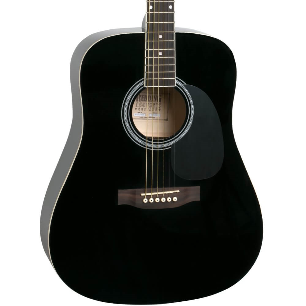 Redding RED50 Drednought Acoustic Guitar Pack with Tuner - Black