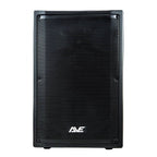 AVE REVO 15-inch powered speaker with DSP and 1100W output, featuring a sleek black enclosure and control panel.