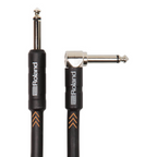 Roland Black Series RIC-B20A Right Angle Instrument Cable - 20ft