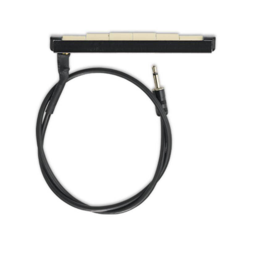 Ovation OVA6 12-string acoustic guitar pickup installed on guitar, showing the Ovation OVP6 OCP pickup for enhanced sound.