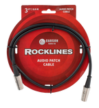 Carson RMD03 Rocklines Midi Cable in Black (3ft)