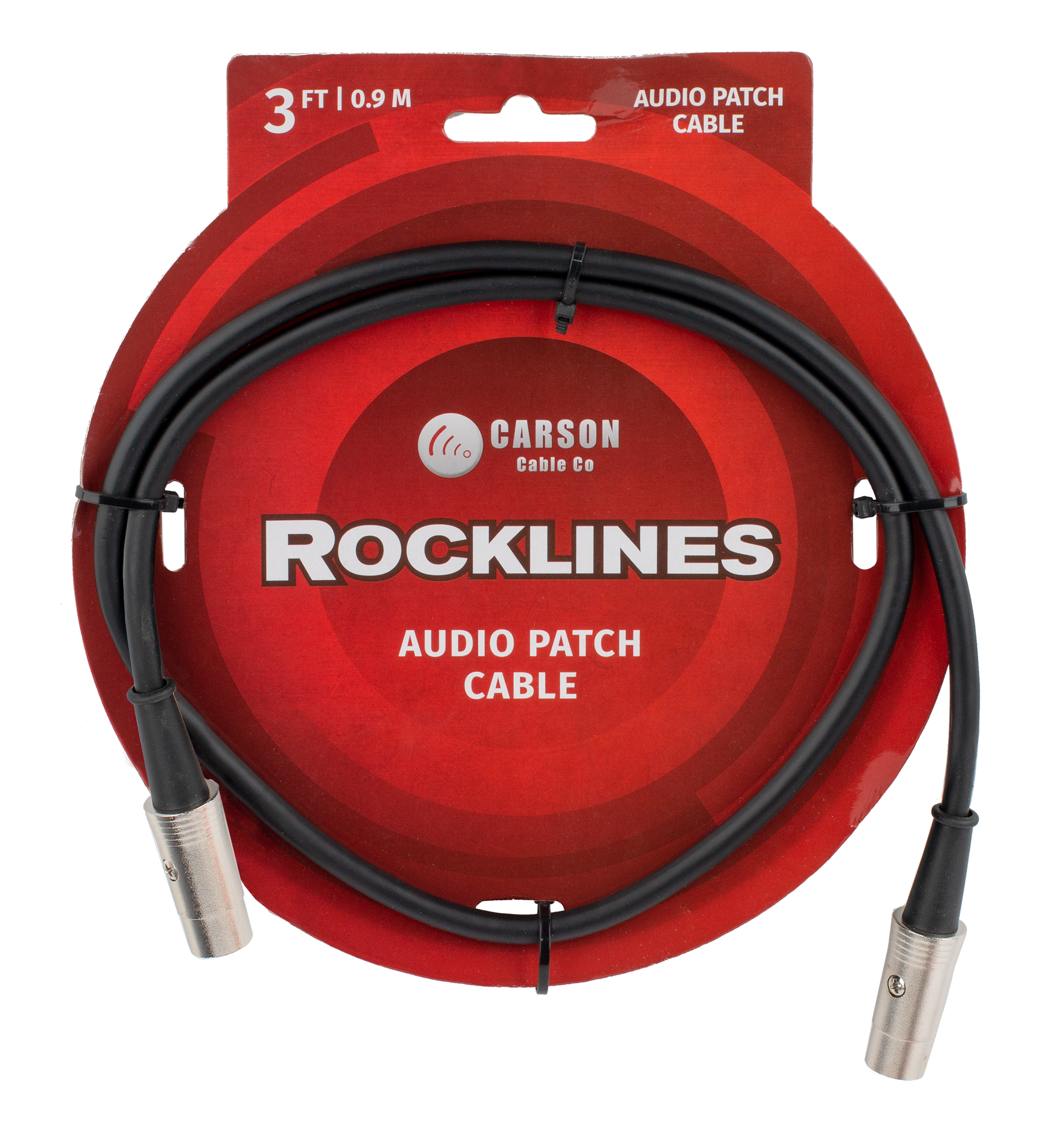 Carson RMD03 Rocklines Midi Cable in Black (3ft)