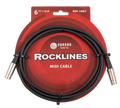 Carson RMD06 Rocklines Midi Cable in Black (6ft)