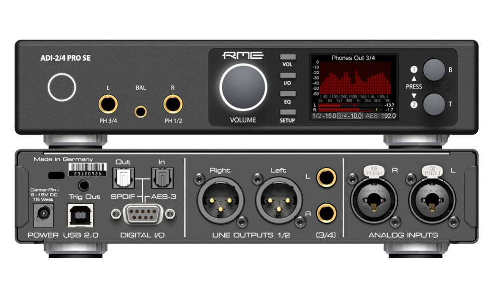 RME ADI-2/4 Pro SE High Performance Converter and Advanced USB Audio Interface