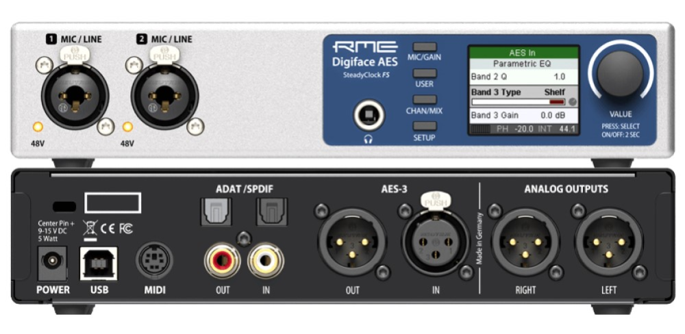 RME Digiface AES USB Audio Interface with Digital & Analogue IO