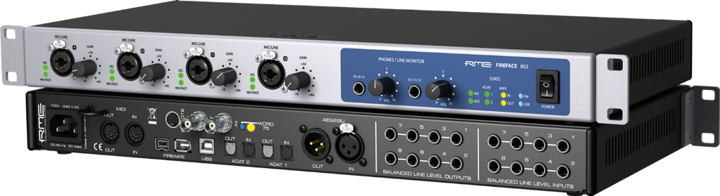 RME Fireface 802 60ch High End USB Firewire Interface