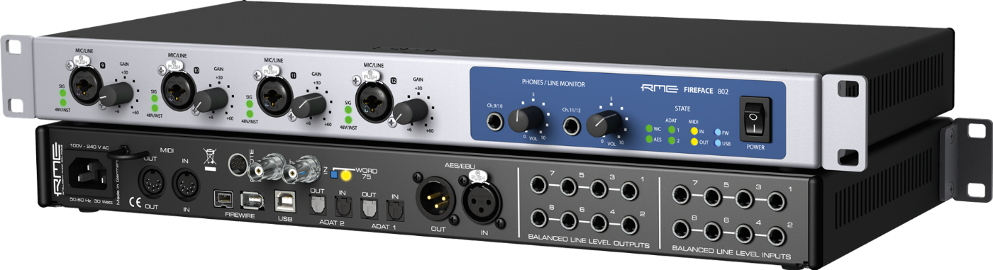 RME Fireface 802 60ch High End USB Firewire Interface