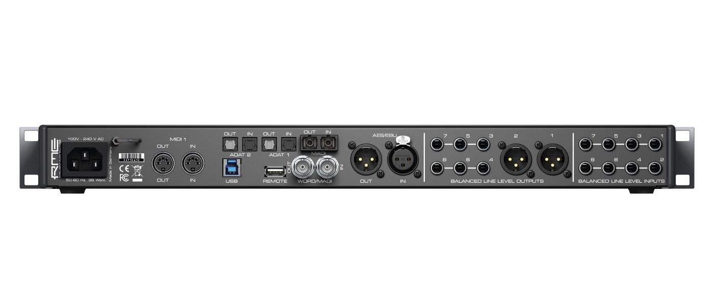 RME Fireface UFX III 188-Channel/192kHz High End USB3.0 Audio Interface