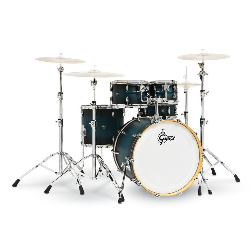 Gretsch Renown 22/10/12/14+14S 5pc Drum Shell Pack - Satin Antique Blue Burst