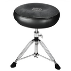 Roc-N-Soc Manual Spindle Round Top Drum Throne - Grey