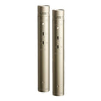 Pair of RODE NT55 multi-pattern pencil condenser studio microphones with black bodies and silver grilles.
