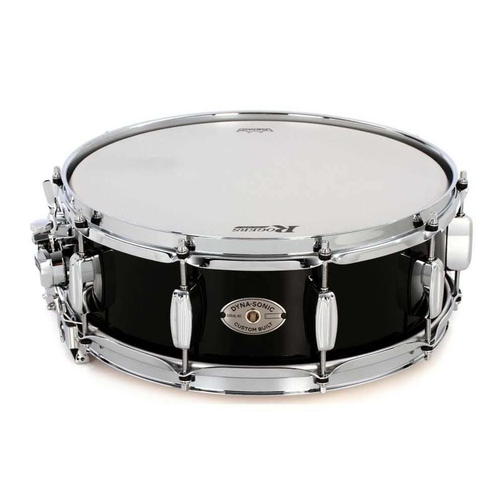 Rogers Dyna-Sonic Custom Series 14x5 Inch Snare Drum - High Lustre Black Lacquer