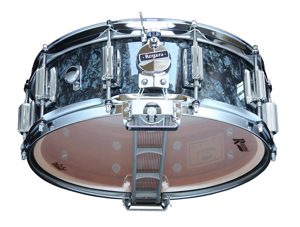 Rogers Dyna-Sonic Beavertail Series 14x5 Inch Snare Drum - Black Diamond Pearl