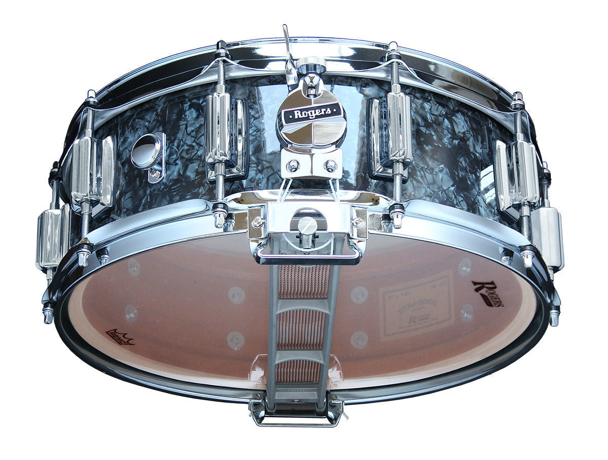 Rogers Dyna-Sonic Beavertail Series 14x5 Inch Snare Drum - Black Diamond Pearl