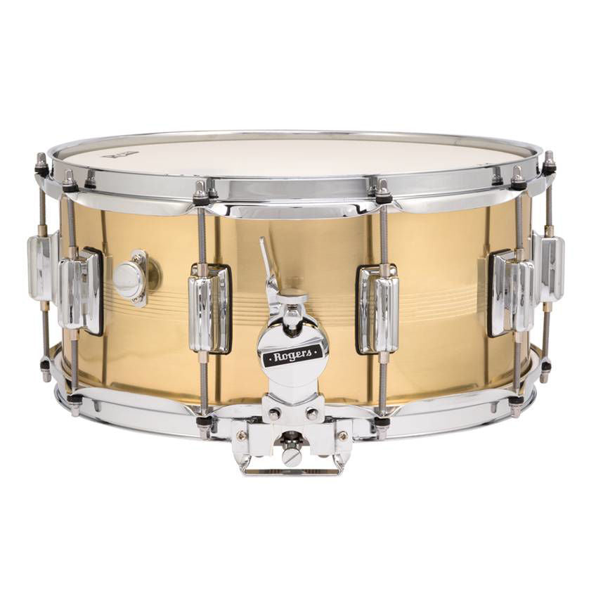 Rogers Dyna-Sonic B7 Brass Series 14x6.5 Inch Snare Drum - Natural Brass Finish